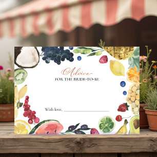 Market   Bridal Shower Advice for the Bride Card