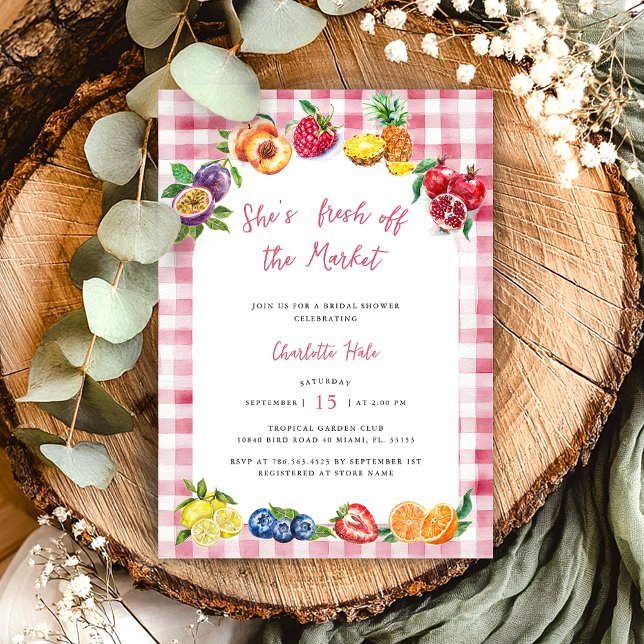 Market Bridal Shower Farmers Invitation (Creator Uploaded)