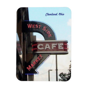 Market Cafe Sign Cleveland Ohio Magnet