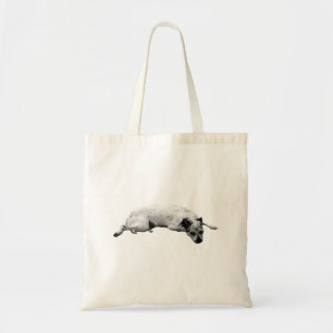 Market Calm with Shaded Pup Tote Bag