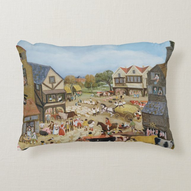 Market Day Decorative Cushion (Front)