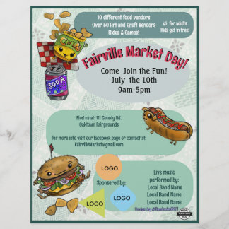 Market Day Event Flyer (No AI) Custom Letterhead