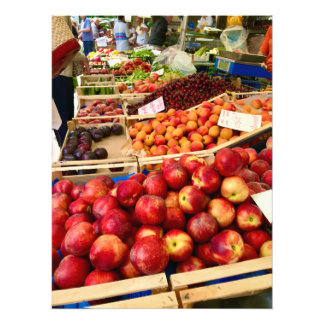Market Day in Siena, Italy Photo Print