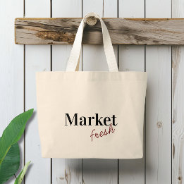Market Fresh Reusable Large Tote Bag