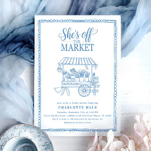 Market Hand Drawn Bridal Shower Invitation