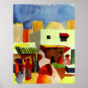 Market In Algier Poster