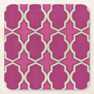 Market Motifs II Square Paper Coaster