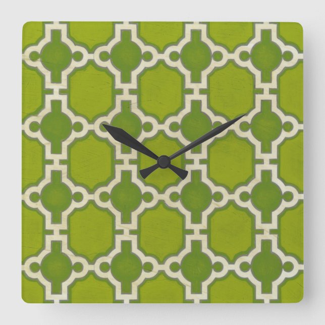 Market Motifs IV Square Wall Clock (Front)