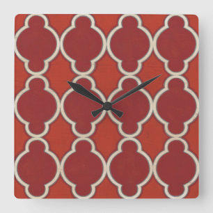 Market Motifs VII Square Wall Clock