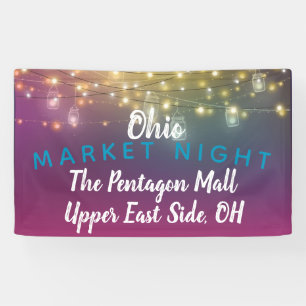 market night, craft fair banner, event banner
