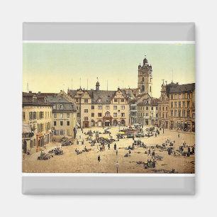 Market place, Darmstadt, the Rhine, Germany magnif Magnet