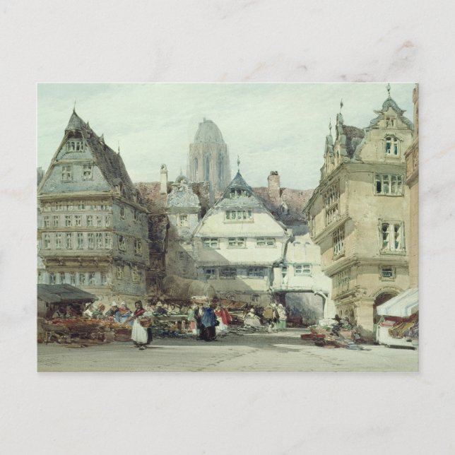Market Place, Frankfurt Postcard (Front)
