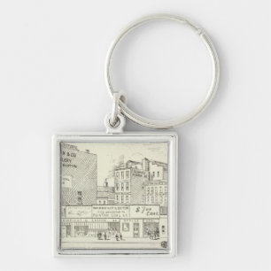 Market, Sacramento and California North Side Key Ring