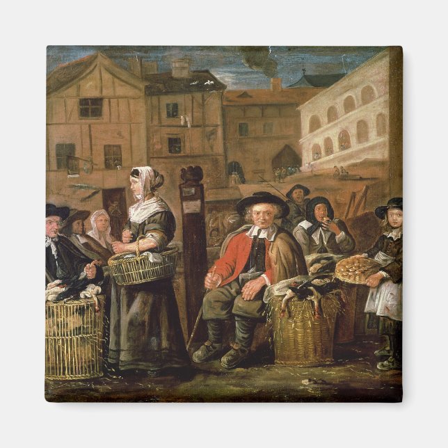 Market Scene Magnet (Front)