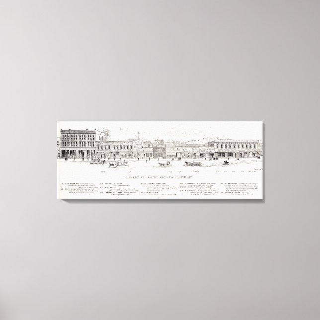 Market South side 8th Canvas Print (Front)