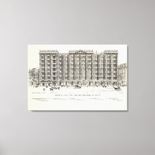 Market South side New Montgomery and Annie Canvas Print