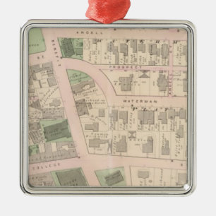 Market Square Brown University Court House Metal Tree Decoration