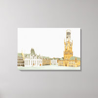 Market Square. Bruges Belgium