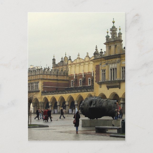 Market Square in Krakow Postcard (Front)