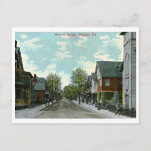 Market St., Bangor, PA Vintage Postcard