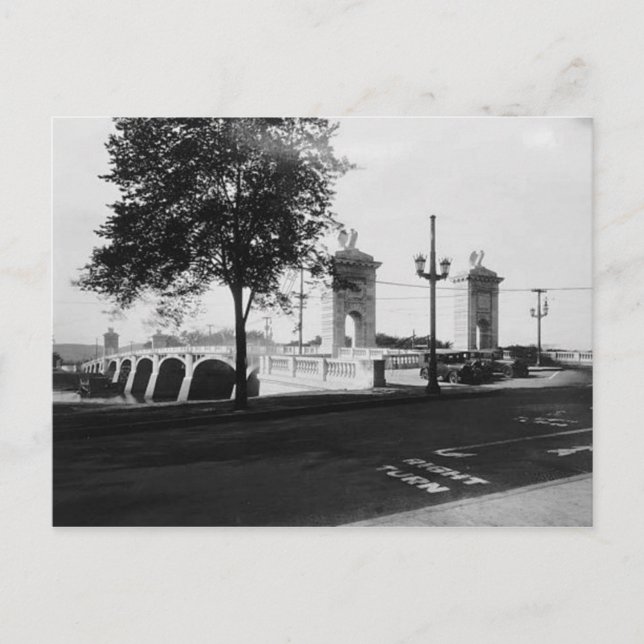 Market St. Bridge Wilkes-Barre Pa. Postcard (Front)