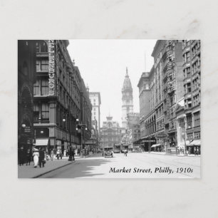 Market Street, Philly, 1910s Postcard
