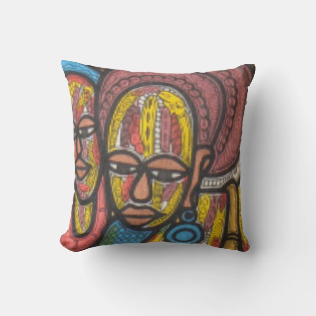 Market Woman Cushion (Front)
