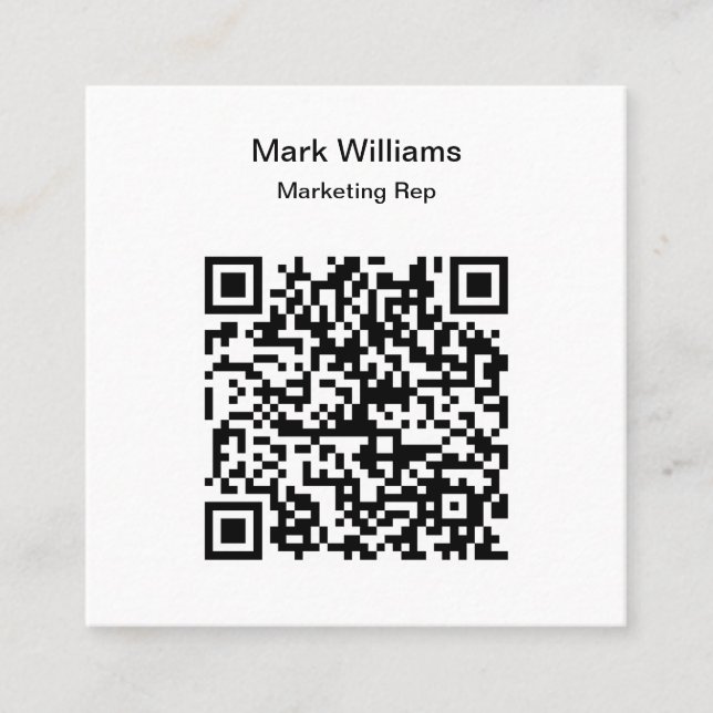 Marketing Add Your QR Code Business Cards (Front)