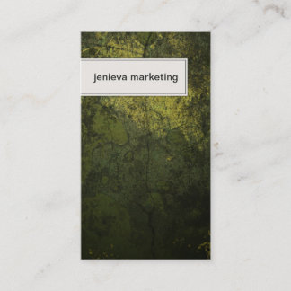 Marketing Business Card Modern Dark Green Texture