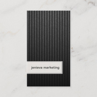 Marketing Business Card Modern Grey Weave Texture