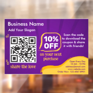 Marketing Discount QR Code To Scan For Customer