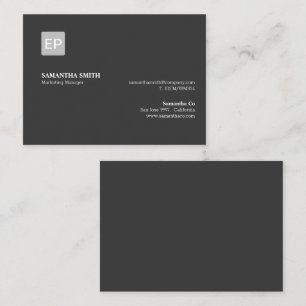 Marketing Manager   Black Palette Business Card