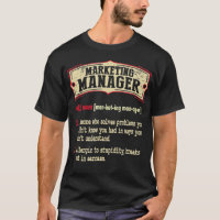 Marketing Manager Dictionary Term Sarcastic 