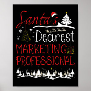 Marketing Professional Xmas Job Cute Christmas  Poster