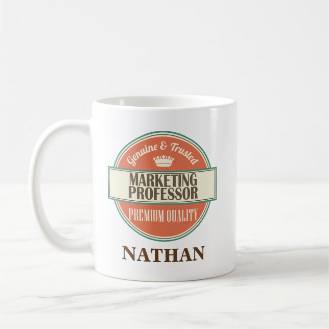 Marketing Professor Personalised Office Mug Gift (Left)