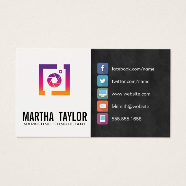 Marketing | Social Media Camera Shutter Icon (Front)