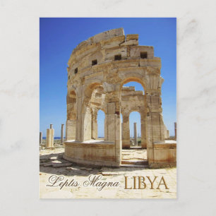 Marketplace Ruins, Leptis Magna, Libya Postcard