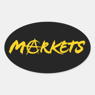 Markets Oval Sticker