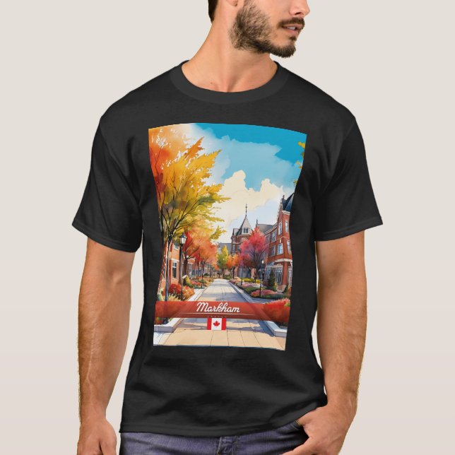 Markham Canada Travel T-Shirt (Front)