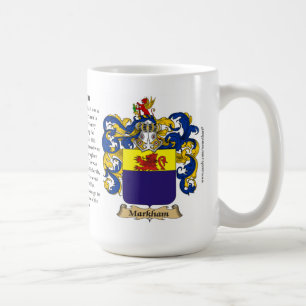 Markham, the Origin, the Meaning and the Crest Coffee Mug