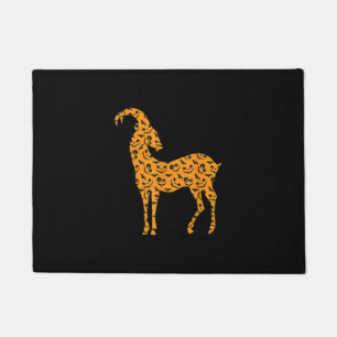 Markhor Easy Halloween Outfit Goat Kid Costume Doormat