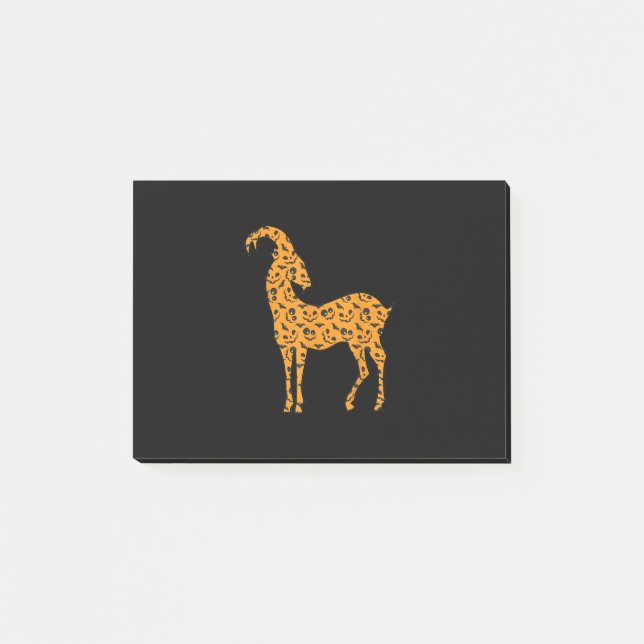 Markhor Easy Halloween Outfit Goat Kid Costume Post-it Notes (Front)