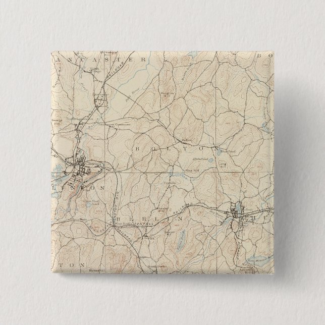 Marlboro, Massachusetts 15 Cm Square Badge (Front)