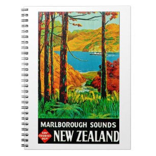 Marlborough Sounds New Zealand Spiral Notebook