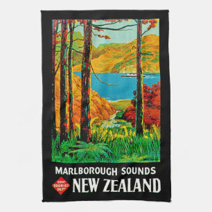 Marlborough Sounds New Zealand Tea Towel