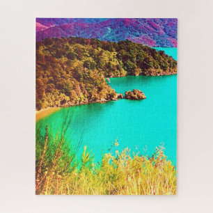 Marlborough Sounds New Zealand travel Jigsaw Puzzle