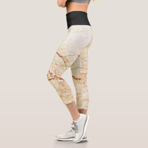 Marle And Black  Capri Leggings