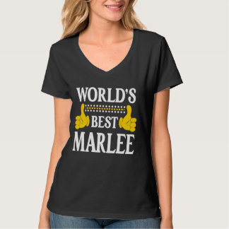 Marlee Personal Name Funny First Name World's Best T-Shirt