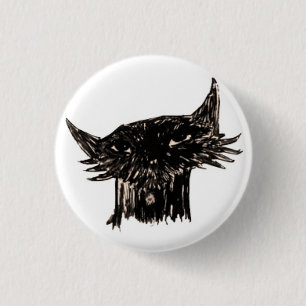 Marley Fish Cartoon Head 3 Cm Round Badge