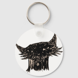 Marley Fish Cartoon Head Key Ring